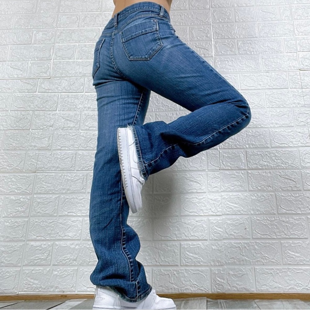 Y2K Low Rise Flare Jeans Old Navy Flare Jeans in Medium Wash